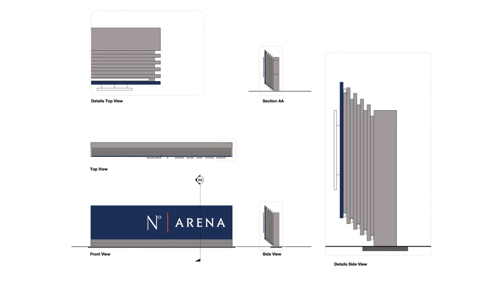 N°ARENA – Brand Identity + Signage & Wayfinding — 8